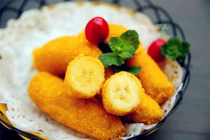 香蕉这么做,外酥里嫩, 好吃到爆! 制作简单,一学就会