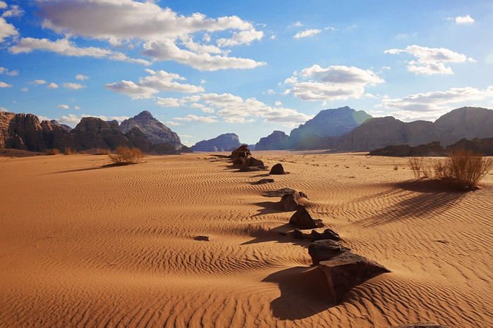 约旦沙海月谷驼影里的诗和远方