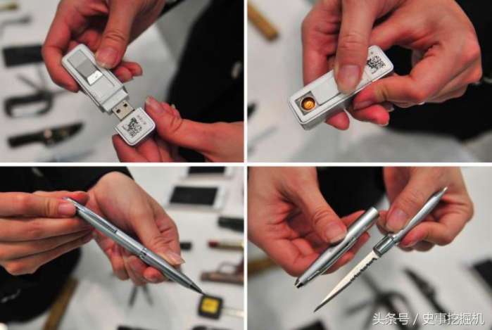 实拍机场安检扣下的各种怪东西, 网友: 不管长啥样都可能是打火机