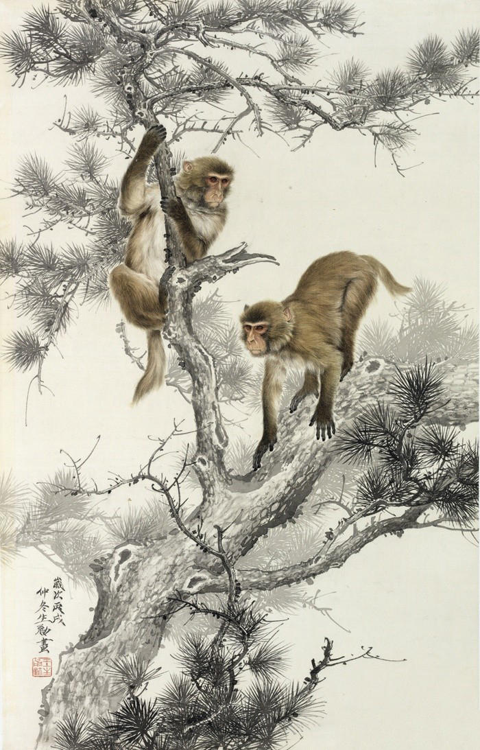 工笔走兽画家王申勇作品!__财经头条