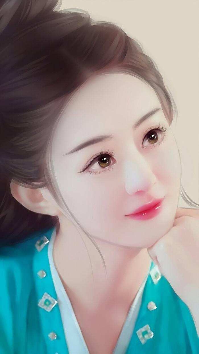 假设女星变成漫画美女,赵丽颖灵动,杨幂大气,迪丽热巴惊为天人