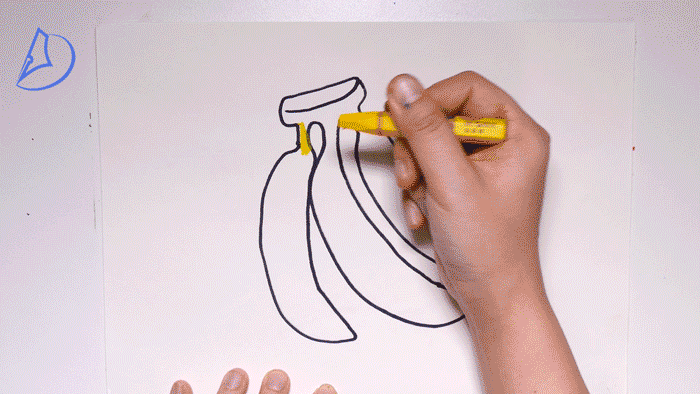 一笔画:黄色小船并排坐,温度高了把衣脱