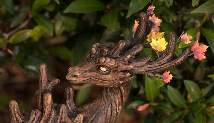 超级可爱的树龙,这次才是园艺大师该有的作品_新浪看点