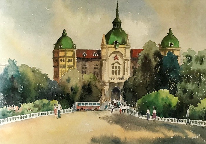 艺术再现历史建筑,记忆留给未来:冯自强水彩画作品欣赏