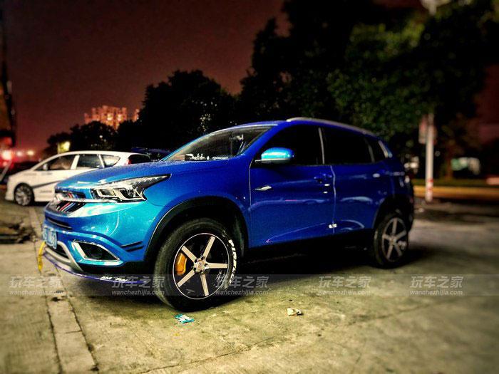 奇瑞瑞虎7改装案例 国产suv改装轮毂后也很好看!