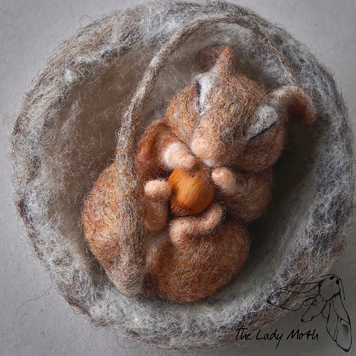 她从零开始制作羊毛毡,全世界的人都被她的作品疗愈!