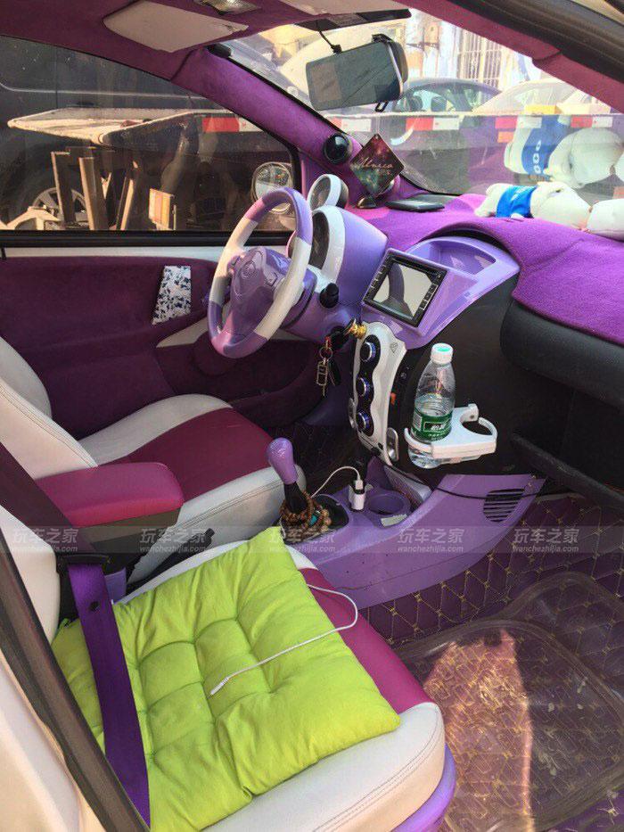 比亚迪f0改装案例 全车手工变色龙车漆