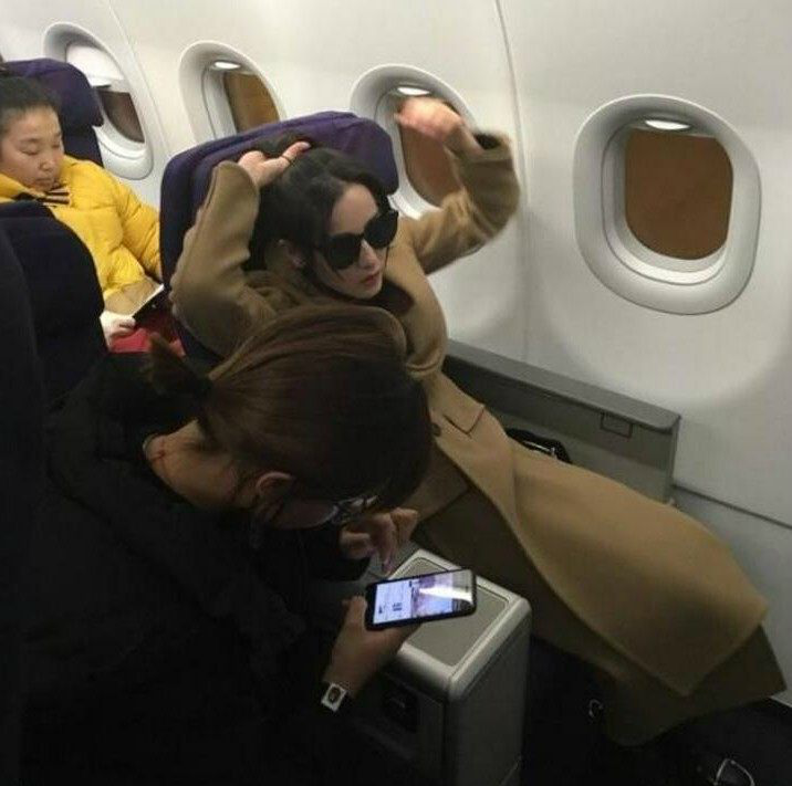 你遇到过飞机上的迪丽热巴吗?