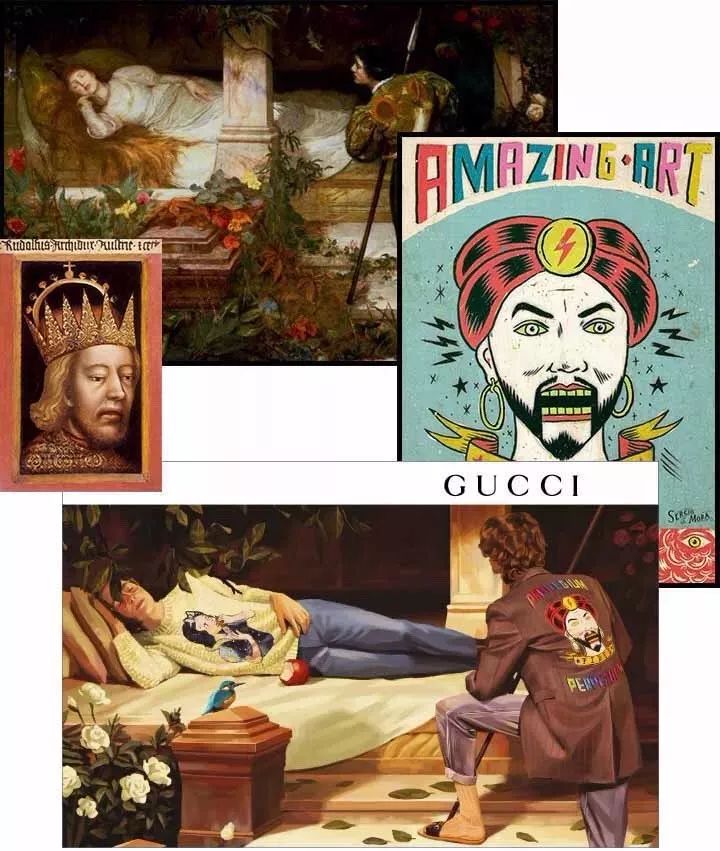 服装设计 画出来的2018 gucci 春夏广告大片逼格满满!