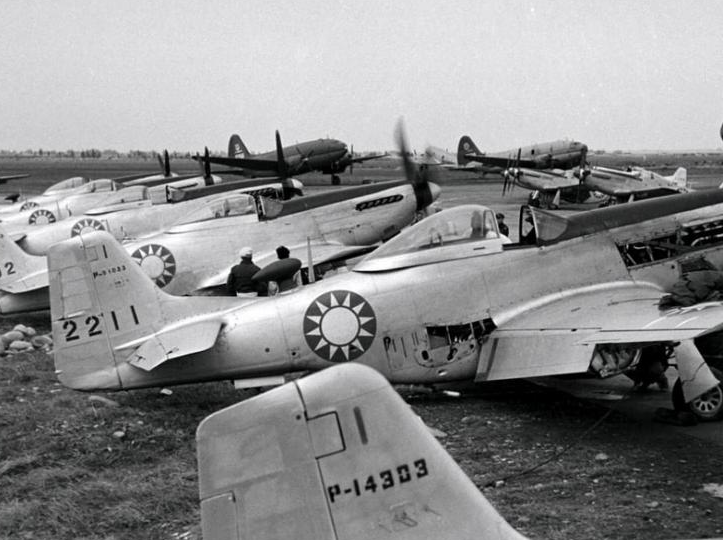 台湾在50年代装备大规模美国野马战斗机