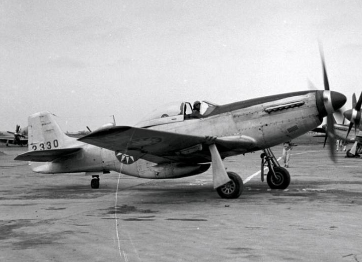 台湾在50年代装备大规模美国野马战斗机