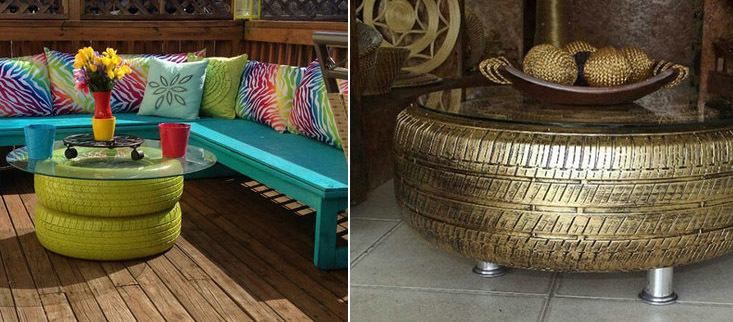 汽车换下的旧轮胎扔了太败家,看我这样玩,可以省下几千块!