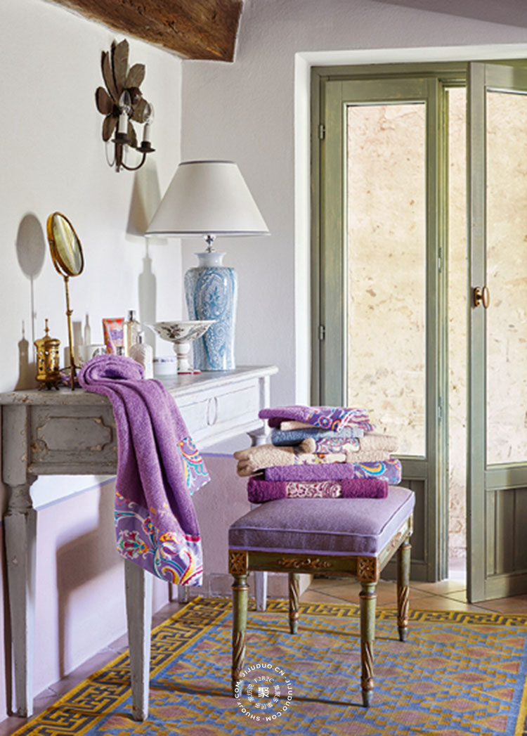 意大利奢侈品牌etro home 2018春夏佩兹利床品新主张