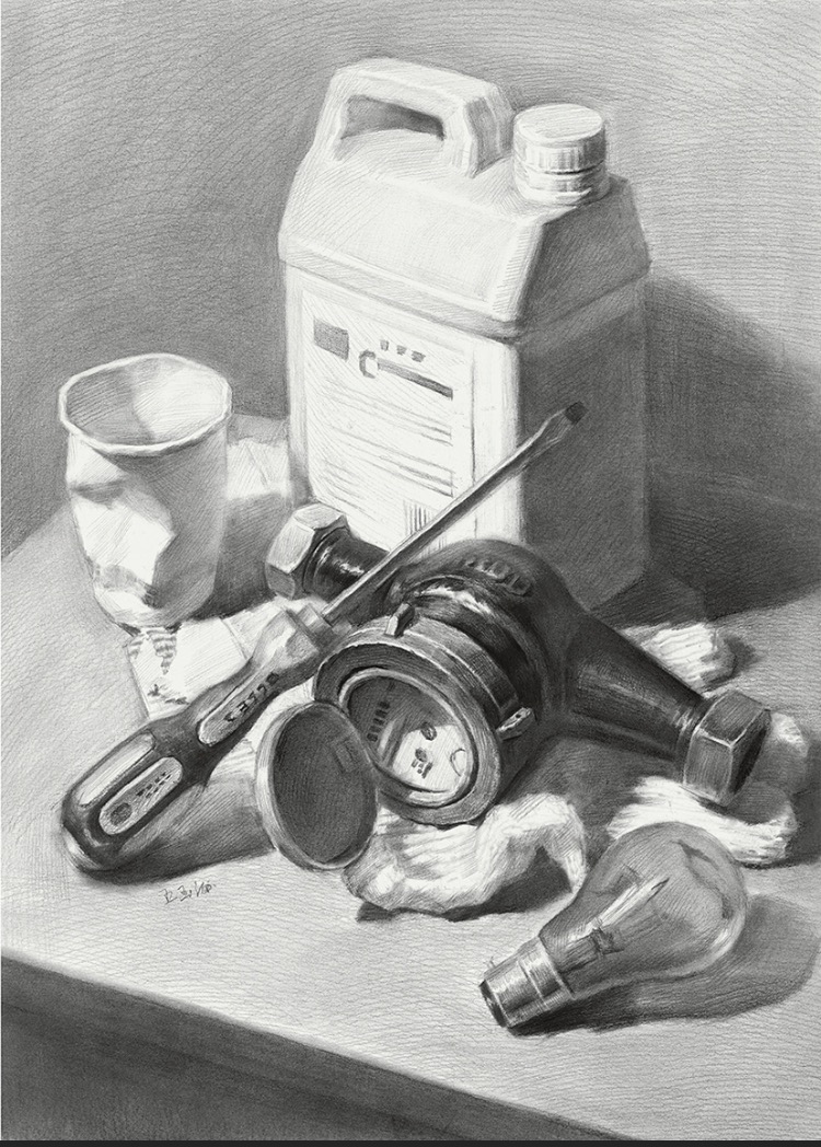 生活类素描静物