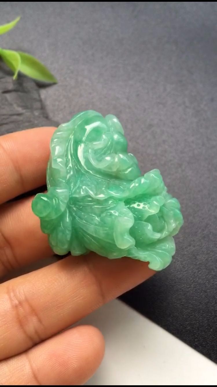 缅甸翡翠玉白菜欣赏