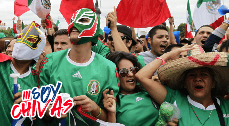 狂热的墨西哥足球粉丝