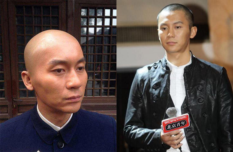 这些一线男星中敢剃光头才是真的对颜值自信,你觉得谁更帅呢?