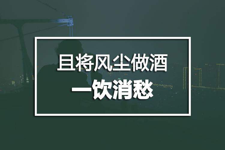 爱过这个城市   但却都没能得到它的垂怜   喝完了这杯,此去江湖路远