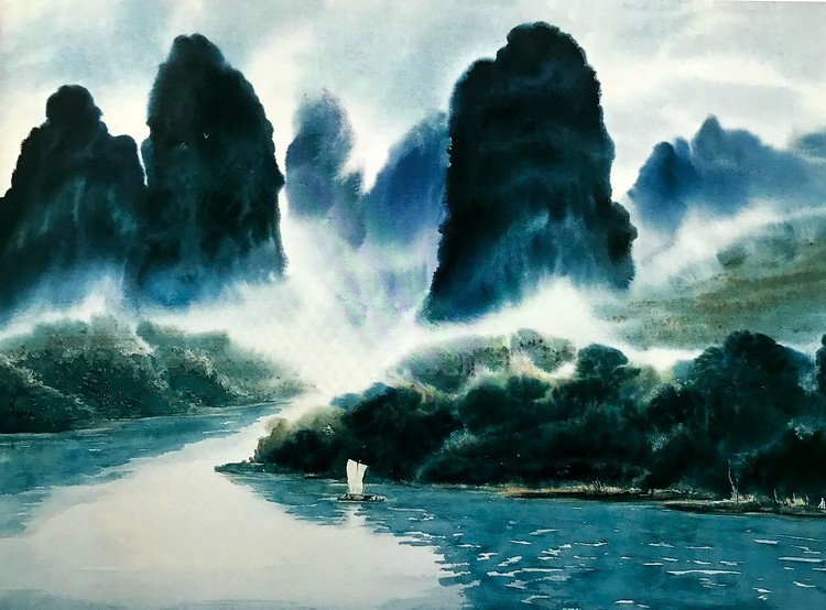 风景如画这边独好:画家冯自强水彩艺术作品