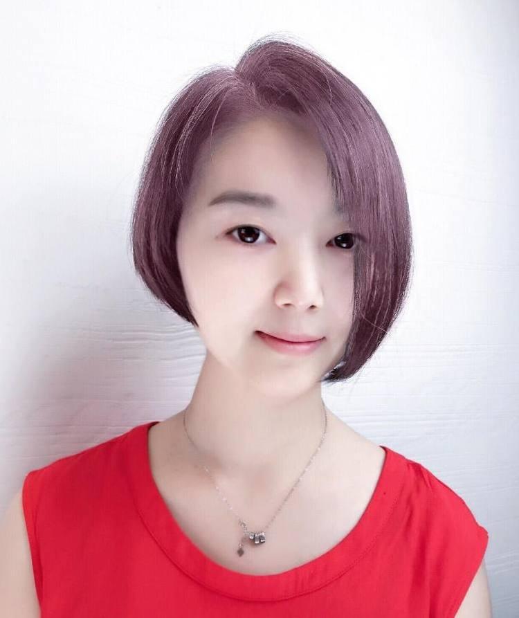 2018流行不对称短发