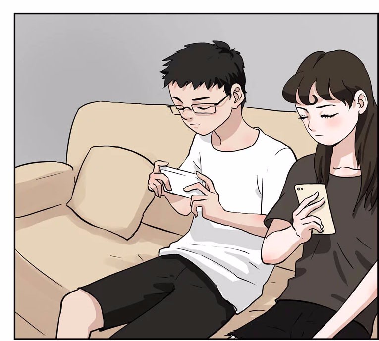 搞笑漫画夫妻去医院检查病情自己把自己吓坏了