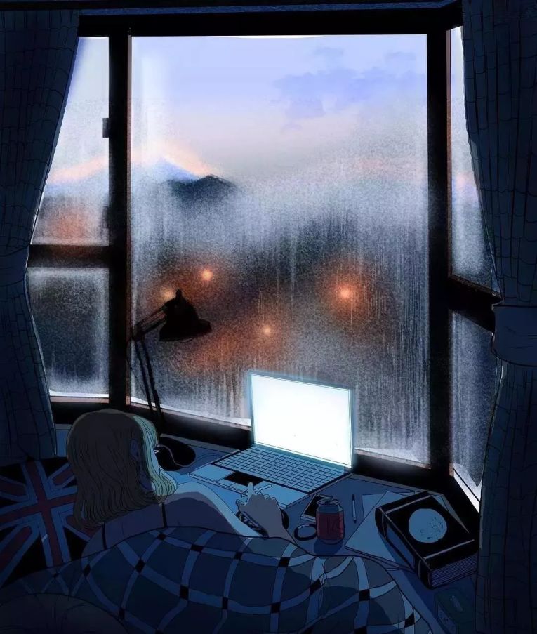 同样期待一场奋不顾身的爱情在倾盆而下的大雨里望着窗外我想你或许和