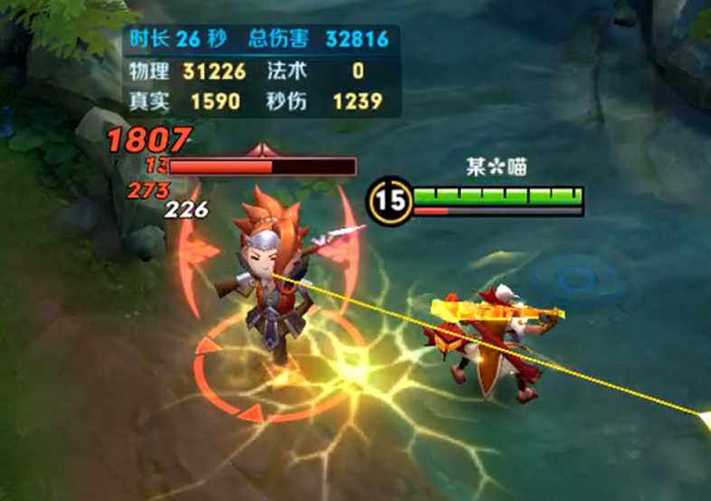 老夫子的二技能被动效果有四分之一的几率触发普攻的额外攻击效果,也