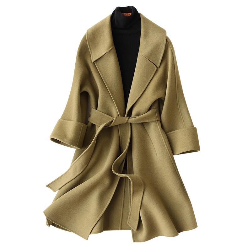 时髦休闲通勤毛呢大衣, 种草职场气质女神