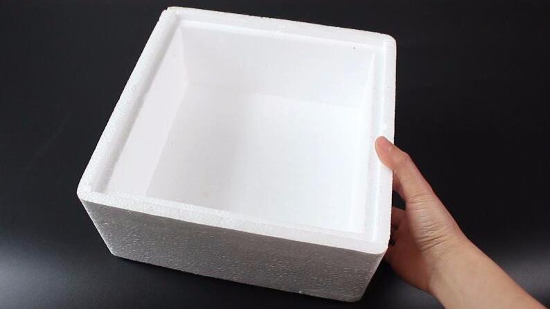 泡沫箱别再当废品扔了,姑娘这样巧妙利用,看完相信你也学着做