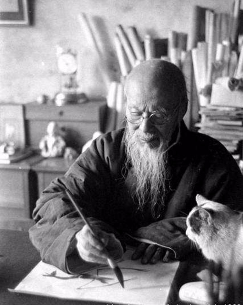 美国摄影师记录下1948年齐白石的一天
