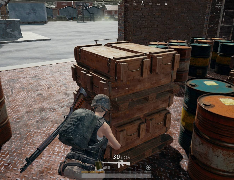 绝地求生的集装箱都挡不住 小米枪战2级跳攀爬力贼高