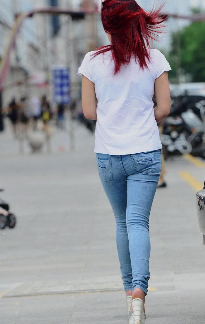 性感女神紧身牛仔裤, 这么紧, 穿着不难受么|牛仔裤|裤子|女神_新浪