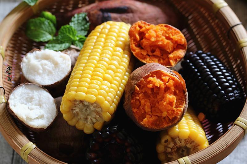 红薯玉米这样做味道太好了原汁原味清清爽爽可以当饭吃