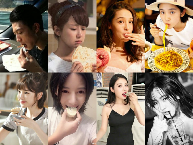 制作了一版主创吃饭照的趣味拼图,将男主角张一山以及其七个老婆杨紫