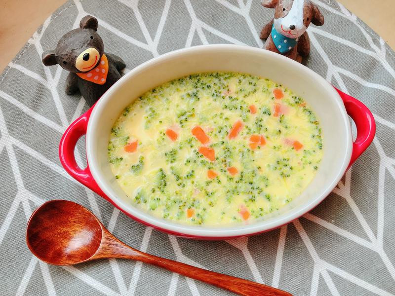 宝宝营养食谱蔬菜蒸蛋