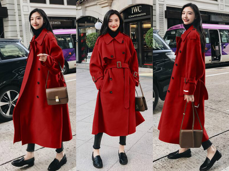新年穿上很喜庆的红色大衣,配这几双鞋子竟如此好看!
