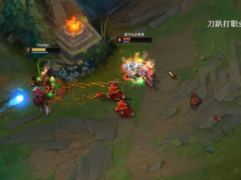 代练王dopa招牌英雄卡牌带不灭肉符文实战演