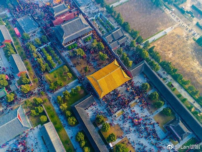 河南淮阳太昊伏羲陵被誉为"天下第一陵",每个农历的初一十五_新浪看点