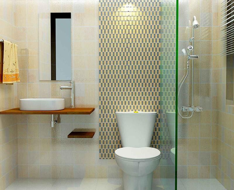 卫生间装修效果图-现代小户型1-2万卫生间装修案例精选