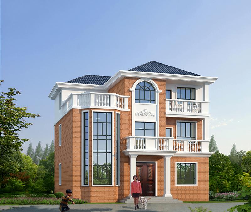 12x12米极具设计感三层别墅, 大气到没朋友, 一眼就爱上