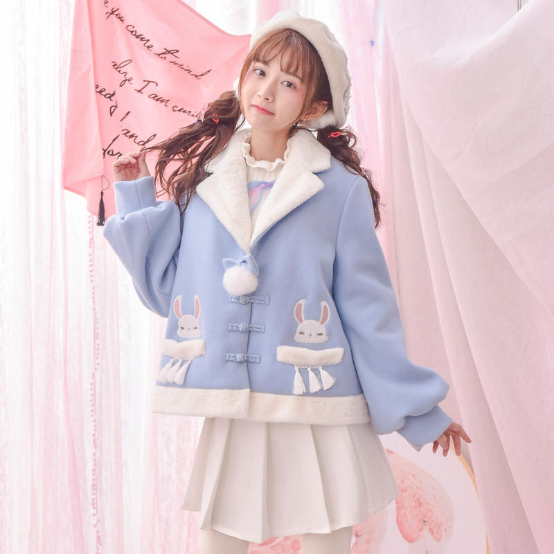 甜美可爱的少女范呢外套,穿上超显美哦!