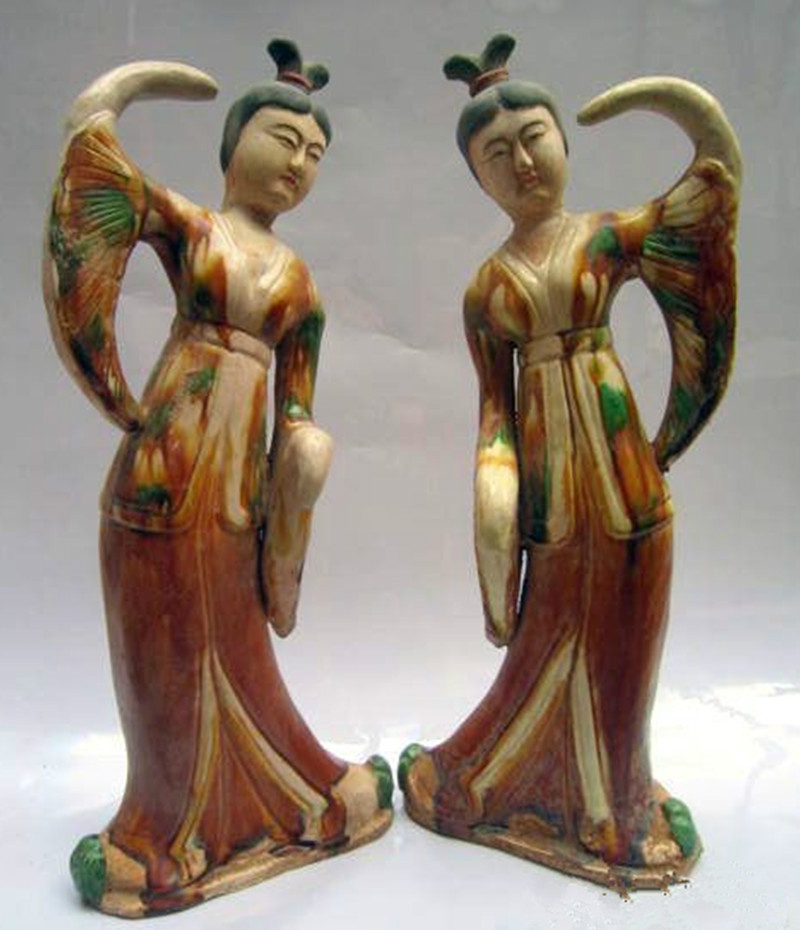 唐三彩系列侍女