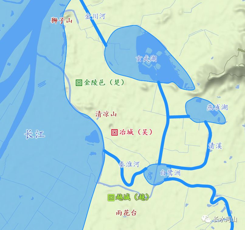南京秦淮河流域图图片