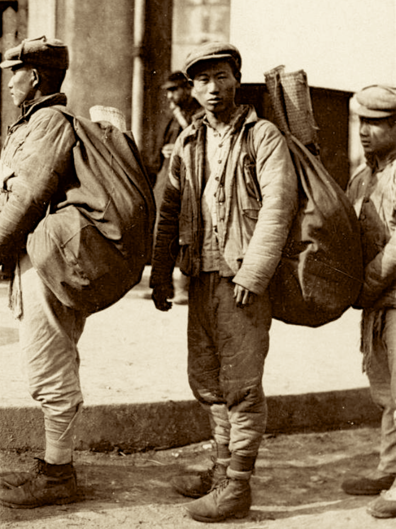 挖战壕修铁路清战场一战期间中国劳工