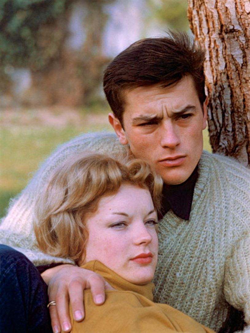 老照片 | 阿兰·德龙和罗密·施奈德,1959年.尼古拉斯