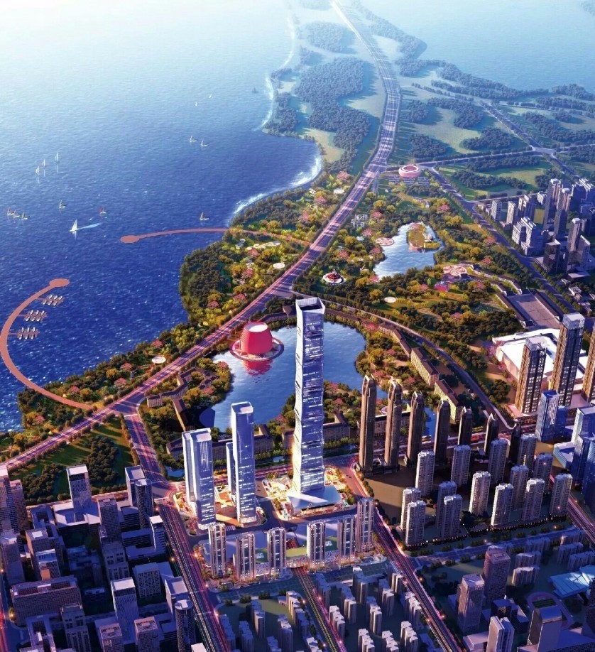 直击安徽合肥第一高楼合肥恒大中心高518米已建到3层