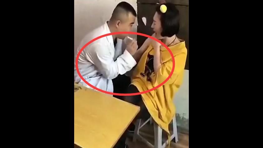 美女去打针,结果医生把针插下去却不疼,这是怎么回事啊?