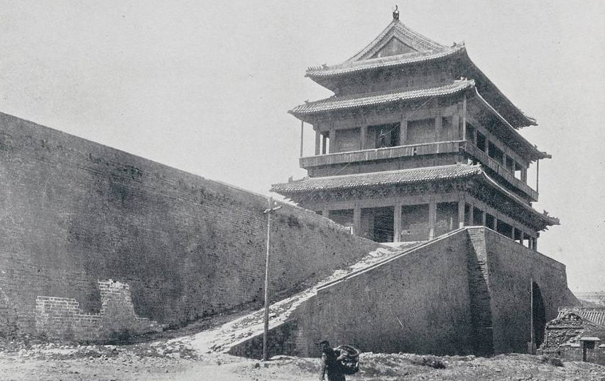 10张老照片晚清时老北京那些标志性建筑和街道的珍贵照片