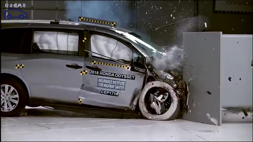 2018年本田奥德赛碰撞测试,这质量真的好,考虑买这个车的必看