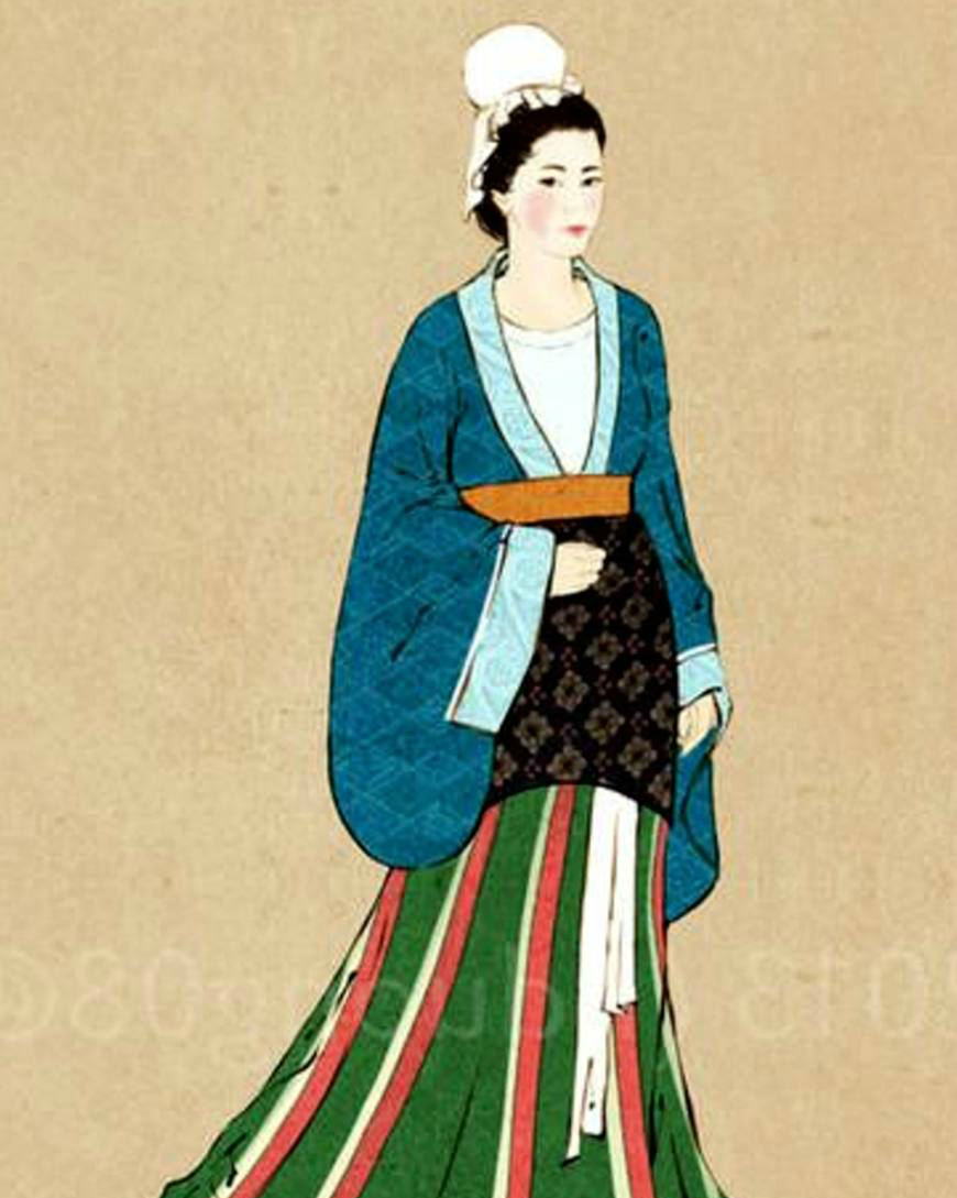 盘点中国古代时期的服饰:最喜欢图4的隋唐风格,图3很文艺|服饰|文艺|时期|衣着|深衣_新浪新闻